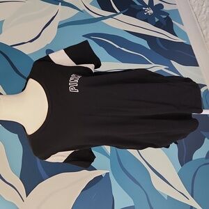 VS PINK T Shirt Black Size Large